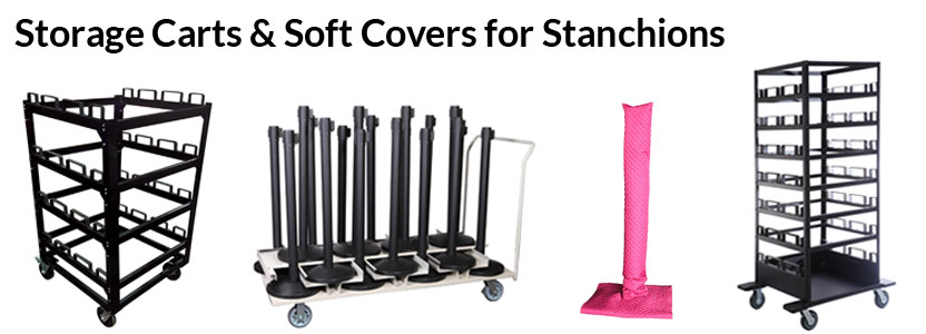 Storage Carts and Soft Covers for Stanchions