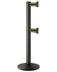 Lavi D343690 Beltrac 3000 ADA Compliant Double Belted Stanchion
