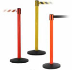 Yellow, Red & Orange Barrier with 8.5' Retractable Belt - QU700 