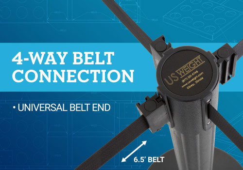4-way belt connection