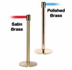 Brass Barrier with 11' Retractable Belt - QU900