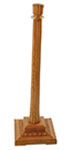 Wooden Rope Stanchion Square Egg and Dart Base