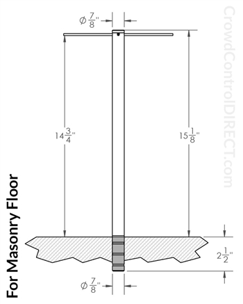 masonry floor socket diagram