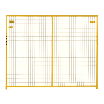 Perimeter Patrol Security Fence Single Panel 6'x7.5' Yellow