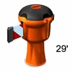 Skipper - Cone Mount 29' Retractable Belt Barrier